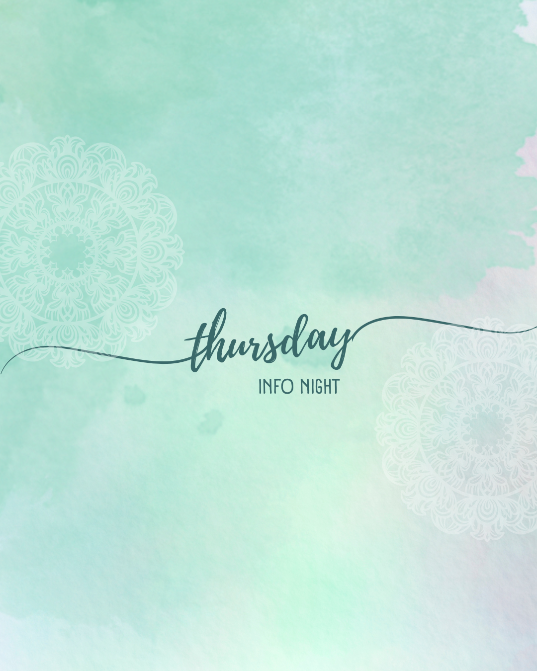 Thursday Info Nights